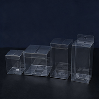 Boîtes d'emballage transparentes en plastique écologiques personnalisées OEM, pliables, avec gaufrage, pour la présentation de bijoux, de bougies et de savons