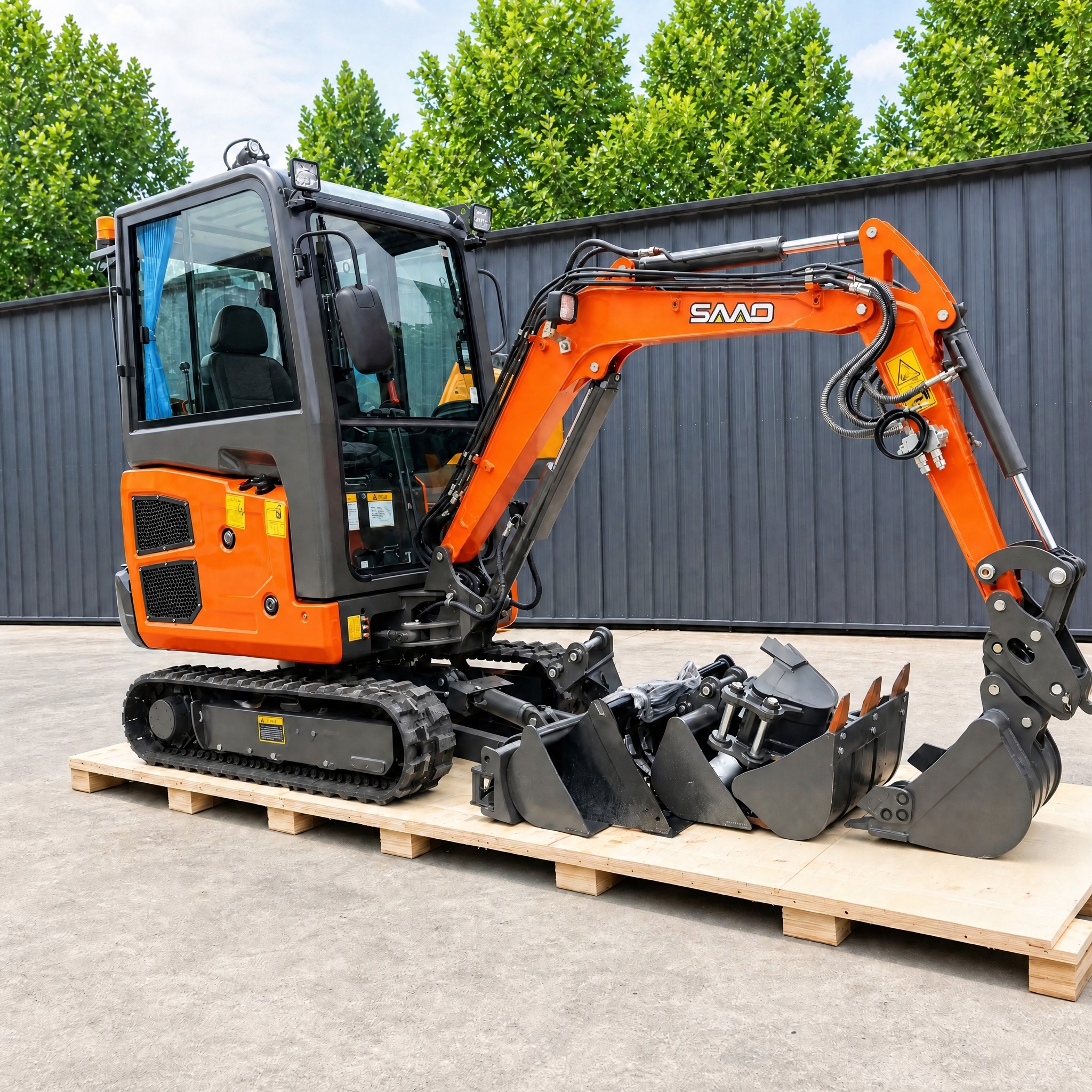 Free Shipping EPA Excavator 3.5Ton 4 Ton Kubota Engine Crawler Digger Farm Mini Bagger Mini Excavator With Thumb Bucket