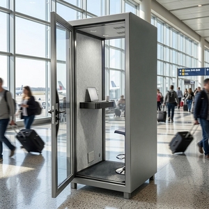 Cabine Acustiche per Ufficio, Postazioni di Lavoro Insonorizzate, Cabine Telefoniche Fonoassorbenti, Sale Riunioni Temporanee Singole, Pod Silenziosi - Product Image 3