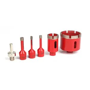 Hot Pressed Sintered Diamond Core Drill Bits For Reinforced Concrete Stone Brick Wall Dry Drilling