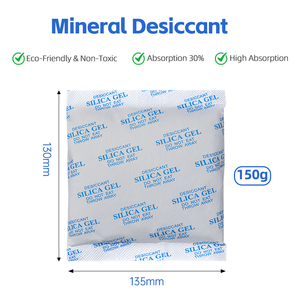 Sachet déshydratant en gel de silice, absorbant l'humidité, avec logo personnalisé, agent de séchage pour l'électronique, le cuir, le plastique et l'emballage - Product Image 2