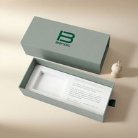 Emballage cadeau personnalisé élégant avec couvercle amovible et boîtes de base Boîte d'emballage en carton rigide avec couvercle pour rangement de cravates sous-vêtements chaussette Cadeau au détail