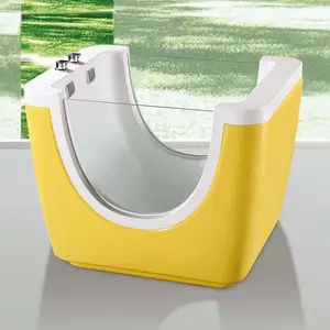 BALISI The natatorium acrylic for new born baby yellow take bath spa whirlpool acrylic baby bathtub set