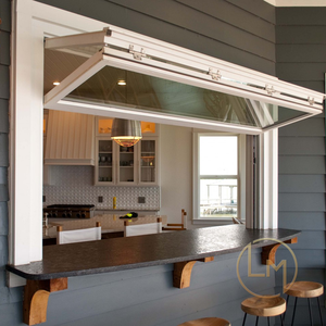 Ventana de cocina plegable con pantalla, ventanas de aluminio deslizantes, Vertical, extraíble, para el hogar - Product Image 6