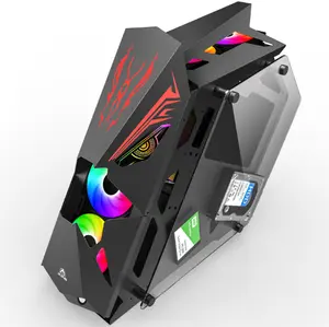 花式优质现代设计ATX电脑外壳，特殊形状游戏外壳，OEM灯箱