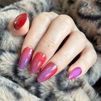 Sunland Faux Ongles Amande Courts Populaires Personnalisés, Nude Pur et French Blanc, à Coller, Fournisseur avec Colle