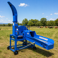 Machine à couper la paille agricole de 4,5 tonnes par heure, broyeur de tiges de maïs robuste, équipement de broyage