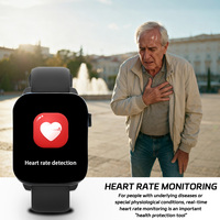 Montre intelligente 4G SOS GPS d'urgence pour personnes âgées avec alarme de chute Carte SIM Suivi de la santé pour les patients autistes/Alzheimer/Démence