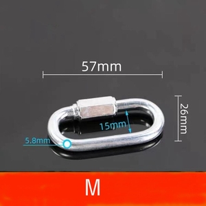 D cavo per palestra terminale rotondo di medie dimensioni assemblare accessori per attrezzature da Fitness ganci per cavi 3.5mm - Product Image 4