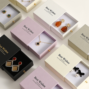 Индивидуальные бумажные ящики для упаковки ювелирных изделий, сумки, кольцевые серьги, браслеты, подарочные коробки для ювелирных изделий с индивидуальным логотипом - Product Image 1
