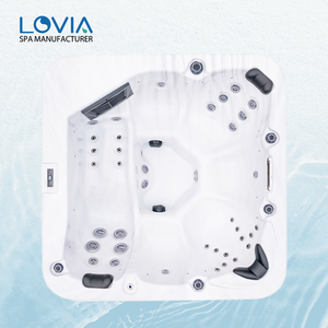 Spa <span class=keywords><strong>de</strong></span> <span class=keywords><strong>Luxe</strong></span> Extérieur pour 6 Personnes en Acrylique avec 1 Chaise Longue et 5 Sièges – <span class=keywords><strong>Jacuzzi</strong></span> Familial pour Jardin – Vente en Gros - Product Image 4
