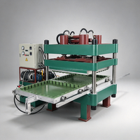 Presse à carreaux de sol en caoutchouc, machine hydraulique à quatre colonnes pour la vulcanisation de granulés de pneus usagés, pour usine industrielle lourde