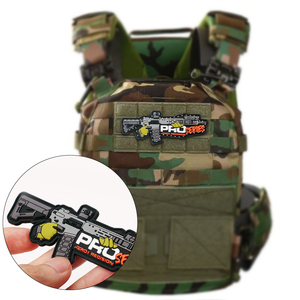 Di buona qualità <span class=keywords><strong>Custom</strong></span> 3d Pvc gomma Patch Patch macchina gancio e anello di fissaggio morbido Pvc Patch loghi in gomma per abbigliamento - Product Image 3