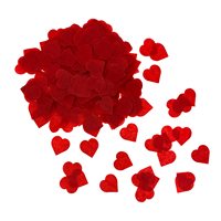 Confettis en papier en forme de cœur rouge, 1000 pièces, pour la Saint-Valentin, la décoration de table, les mariages, les anniversaires