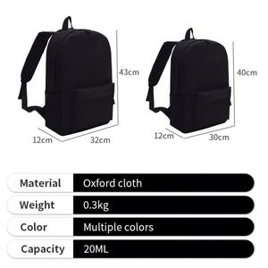 Custom <b>School</b> <b>Backpack</b> Bag Outdoor Promotion Oxford <b>Black</b> Durable <b>School</b> Bag for Student - Product Image 2