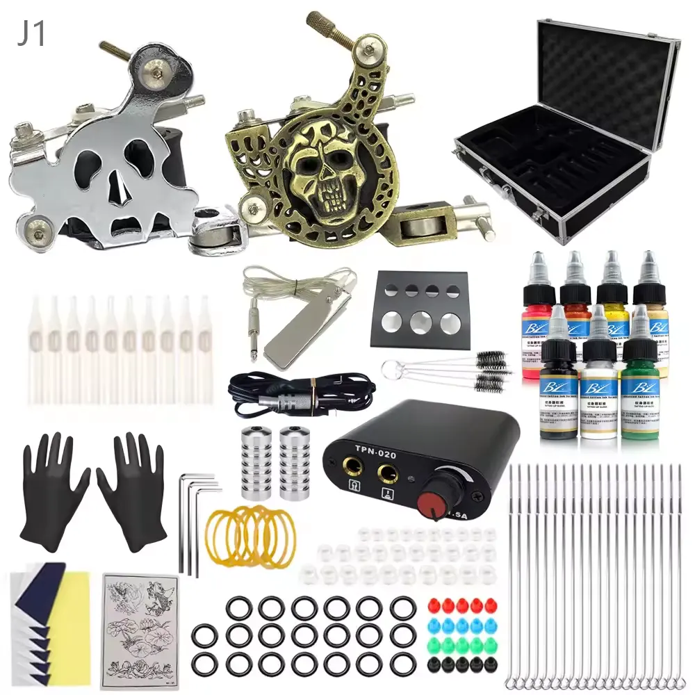 Kit de tatuagem completo Berlim Kit profissional 2 máquinas fabricante