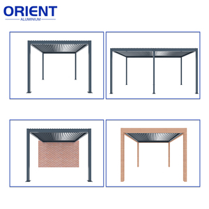 Pérgola de Aluminio con <span class=keywords><strong>Techo</strong></span> Abatible Impermeable, Persianas de Sombra para Jardín, Modelo 1 3*4 - Product Image 6