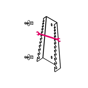 Beta S55/12 Porte-clé ouvert 12 stations pour parois d'outils - Product Image 1