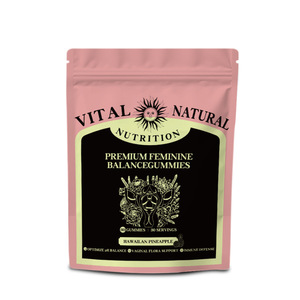 Kadınlar İçin Feminin Denge Multivitamin Jelibonları Hawaii Ananası Aromalı PMS Rahatlatıcı Hormonal Sağlık Desteği Günlük Dozajlı Şekerleme - Product Image 1