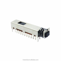 Interrupteur à bouton-poussoir horizontal PS82D02 à 8 pôles et 2 rangées pour amplificateur de puissance d'équipement audio et vidéo