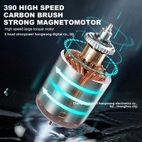 Coche RC 4x4 Transfronterizo de Alta Velocidad para Derrapes, Vehículo Todoterreno, Juguete Eléctrico para Niños, Control Remoto, Metálico, para Exteriores, con Cargador Wi-Fi