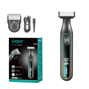 VGR V-360 Recortadora de vello corporal eléctrica lavable de una cuchilla, depiladora, afeitadora y recortadora de barba - Product Image 1