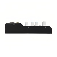 Contrôleur DJ professionnel 4 canaux et console de mixage audio amplifiée avec construction en métal et plastique, prise en charge MP3