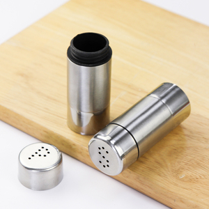 Bouteille à épices domestique en acier inoxydable, salière et poivrière en forme de S et de P, pour barbecue extérieur - Product Image 2