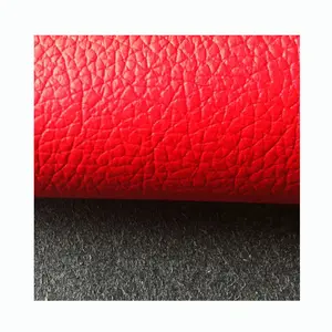 Eco Imitation Cow Skin Texture Microfiber 1.2 mm 3D Vegan PU Faux Synthetic Leather Sheets Bag Material Fabric for Bags Shoes