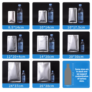 Низкий минимальный объем производства, 100 шт., на заказ, с высокой переносимостью, алюминиевая фольга, на молнии, пакеты для пищевых продуктов, плоские небольшие Упаковочные пакеты с логотипом на молнии - Product Image 3