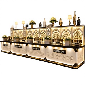 Floravelle GrandServe, Buffet Clásico Moderno y Elegante de Acero Inoxidable, Entrega Rápida para Uso en Interiores y Exteriores - Product Image 1