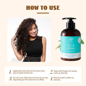 Produit pour <span class=keywords><strong>cheveux</strong></span> <span class=keywords><strong>bouclés</strong></span> hydratant longue durée AP Private Label en gros 300 ml <span class=keywords><strong>Crème</strong></span> de soin des <span class=keywords><strong>cheveux</strong></span> <span class=keywords><strong>bouclés</strong></span> naturelle et biologique à l'huile d'argan - Product Image 4