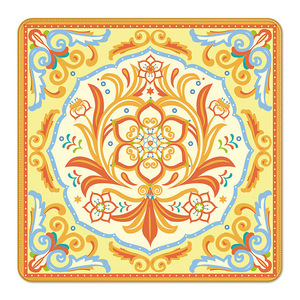 Printed Mahjong Table Mat Blue Gold Landscape <b>Game</b> Mat Decorative Mahjong Play Rug for Hotel Club Lounge - Product Image 5