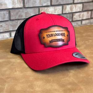 Casquette Trucker Richardson 112 en maille avec broderie 3D, patch en cuir, tissu éponge personnalisé, style plage, 15 jours, avec T-shirt en tricot et Gorras - Product Image 3