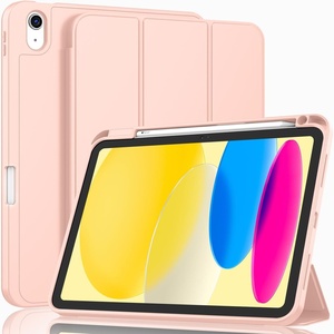 เคสแท็บเล็ตแบบพับสามตอน รุ่นที่ 10 ผลิตจากหนัง PU และ TPU นุ่ม รองรับการใช้งานกับ <span class=keywords><strong>iPad</strong></span> 10/10.9/2022 ขนาด 10.9 นิ้ว - Product Image 5