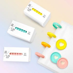 Heart Shape Disc <strong>Rings</strong> 1 / 1.25 Inch Expansion Discs Mixed Lot Discbound for Binding, Planners, Agendas, <strong>Notebooks</strong> or Albums - Product Image 1