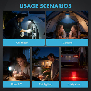 Lámpara <span class=keywords><strong>de</strong></span> <span class=keywords><strong>Trabajo</strong></span> Portátil LED Recargable, Magnética, Impermeable, Linterna Inalámbrica, Foco <span class=keywords><strong>de</strong></span> Emergencia para Exteriores y Camping con Gancho - Product Image 5
