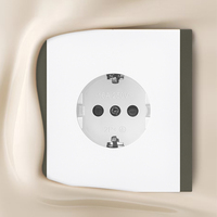Enchufe de Pared WESA 16A, 1 Tomacorriente, Estándar Europeo Schuko, Diseño Moderno y Lujoso