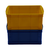 Conteneurs de stockage en plastique recyclables, empilables et scellés, caisses en plastique étanches, plusieurs tailles, livraison en chaîne du froid, personnalisables