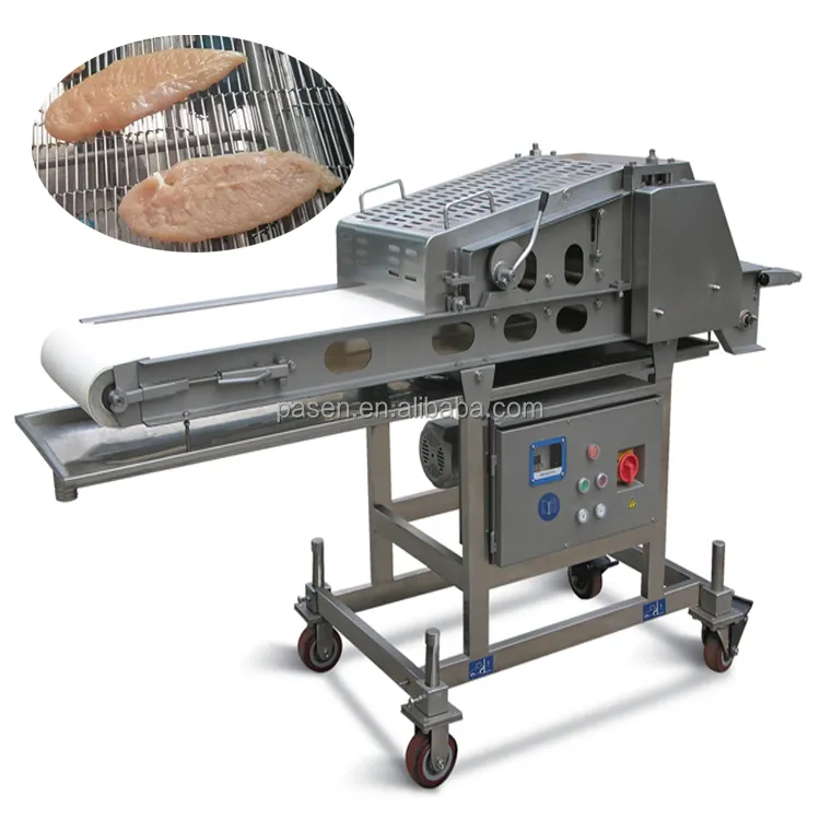 ماكينة تقطيع وتسوية اللحم البقري والسمك النيء، ماكينة بكرة لتقطيع اللحم النيء لمصانع معالجة اللحوم