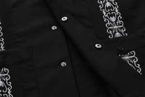 Camicie Guayabera <span class=keywords><strong>a</strong></span> Maniche Corte Ricamate per <span class=keywords><strong>Uomo</strong></span> in Stile Cubano - Product Image 5