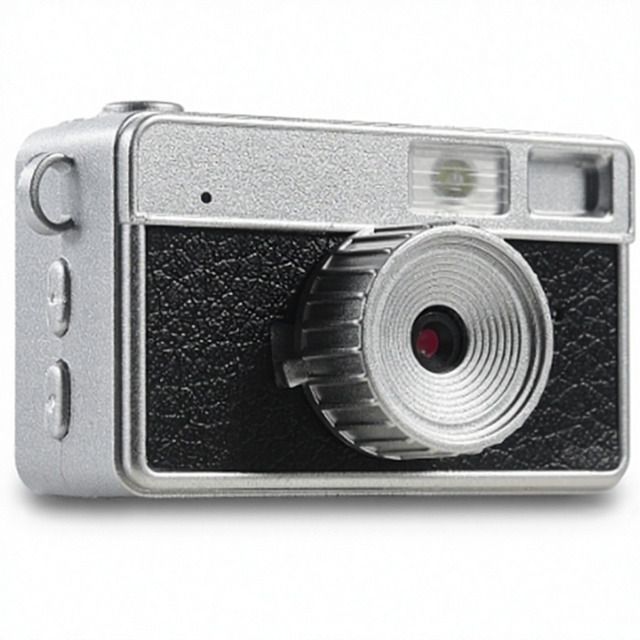 S159 Mini Camera Pendant Flip Screen Stylish Multi Filters With Flash Color Options Fashion Necklace Eco Data Cable