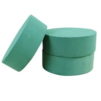 Base en mousse florale en résine phénolique en vrac, 25 cm, verte, pour arrangements floraux DIY, mariage, nouvel an, décoration intérieure, réutilisable, aspect réaliste