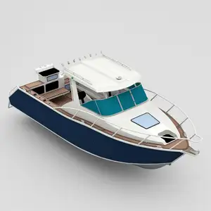 Luxury 7.5m Sea Offshore Ocean Sport Aluminum Fishing Boat Yacht