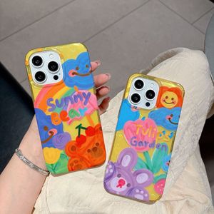 Phim Hoạt hình màu graffiti Gấu bông thỏ thích hợp cho <span class=keywords><strong>iPhone</strong></span> 16 trường hợp điện thoại <span class=keywords><strong>Iphone</strong></span> 11 12 13 14 15 16 - Product Image 4