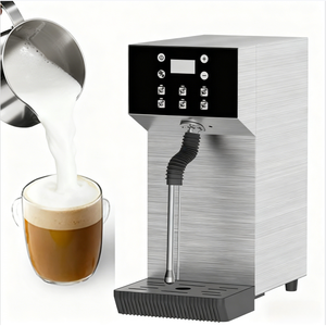 <span class=keywords><strong>Montalatte</strong></span> Elettrico Commerciale da Banco 5L in Acciaio Inox, Riscaldatore e Schiumatore Automatico per Hotel e Ristoranti - Product Image 2