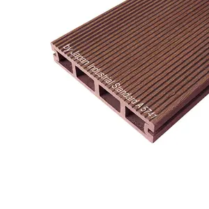 146*31 Mm Kayu Plastik Komposit Decking dari WPC Pabrik WPC Decking