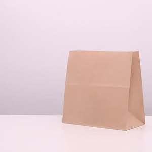 Bolsas de Papel Desechables Hechas en Fábrica, Bolsas de Papel de Grado Alimenticio, Bolsas de Entrega para Pedidos a Domicilio, Logotipos Personalizados - Product Image 4