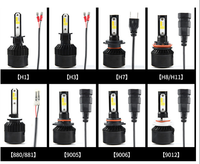 Phare de voiture LED H4 H7 à intensité variable 4 couleurs Flash Strobe Ampoule automobile 6000K 8000K 4300K Blanc Bleu Ambre Lampe antibrouillard Ampoules