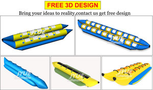 Nước Thể Thao Trò Chơi PVC 10 Chỗ Ngồi <span class=keywords><strong>Inflatable</strong></span> Flying Fish <span class=keywords><strong>Banana</strong></span> Boat Để Bán - Product Image 3